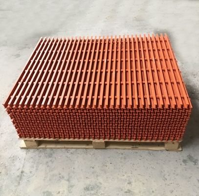 Grelhas de plástico reforçadas de fibra de vidro resistentes a produtos químicos para pisos industriais