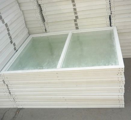 Tela de janela de FRP GRP vertical resistente a altas temperaturas para aplicações industriais