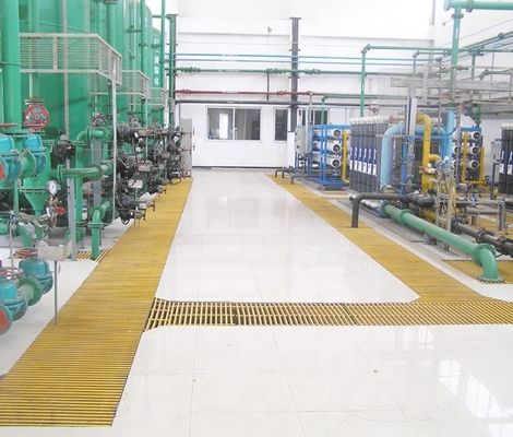 Cobertura de grades de esgoto de FRP antiderrapante com resistência química e serviço de corte