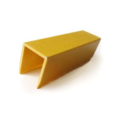 Técnica Pultrusão Fibra de vidro GFRP C Canal para 30 mm Proteção/Cobre de Bordas