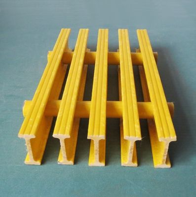 25mm 38mm 50mm 58mm FRP I Bar Grating para passarela Pultruded Técnica Anti-corrosião