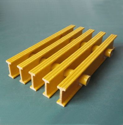 25mm 38mm 50mm 58mm FRP I Bar Grating para passarela Pultruded Técnica Anti-corrosião