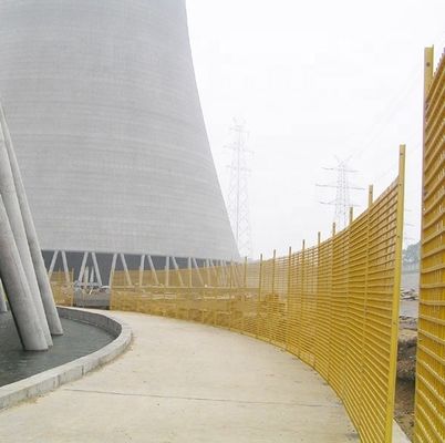 Perfil de fibra de vidro pultrudo para torre de arrefecimento
