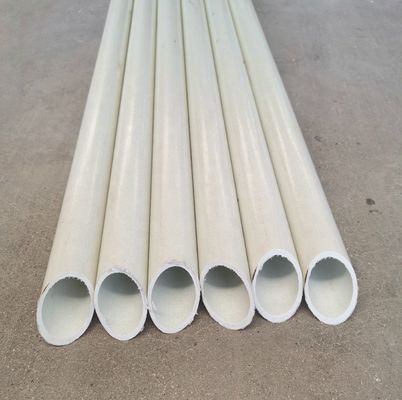 Cores personalizadas Tubos cavais redondos compostos pultrudados de fibra de vidro lisa para o mercado