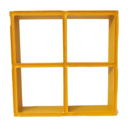 Serviço de corte 50x50mm Grelha de grelha de FRP de grelha de fibra de vidro Grelha de ventilação de ar
