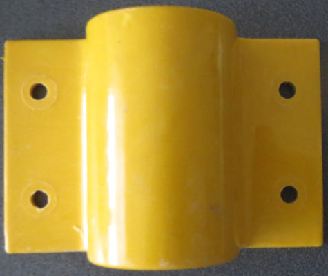 Conector T Cross Tee de fibra de vidro protegido contra UV para tubos de cerca de FRP de 36 mm e 50 mm