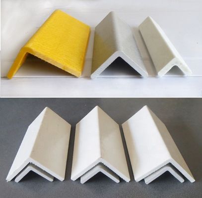 Fibra de vidro reforçado plástico L ângulo perfil 20mm 30mm 40mm 60mm 76mm Alta resistência
