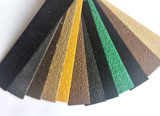 FRP Material Antiderrapante Fibra de vidro Composite Step Strip para Decking 1m a 11,6m comprimento