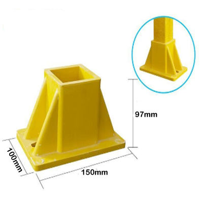 Tubos quadrados de 50 mm pultrudados de ferro fundido com capacidade de corte