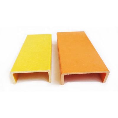 Isolamento de segurança de fibra de vidro de alta resistência FRP U Channel Ladder com cores personalizadas