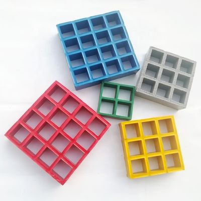 Grades de FRP de plástico reforçado com fibra de vidro resistentes e leves em cores personalizadas