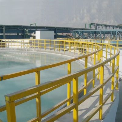 Duração personalizada Resistente a produtos químicos Fibra de vidro durável FRP composto Quadrado Handrail Amostra