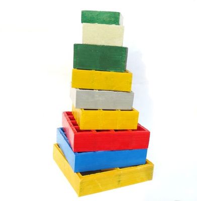 Grelha de fibra de vidro moldada de alta resistência 38x38mm Grelha GRP Frp isolada para marinha