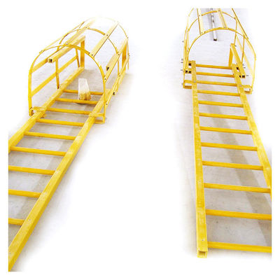 Escalas de isolamento FRP/GRP antiderrapante de comprimento personalizado para campos de energia e produtos químicos