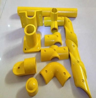 Rebocos redondos/quadrados Acessórios de mangueiras de FRP para design industrial Rebocos de fibra de vidro
