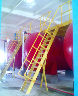 Manobras de escada de FRP GRP para escadas de escada de escada em estilo de design industrial