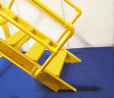 Escada de fibra de vidro isolada escada industrial de FRP para instalações químicas