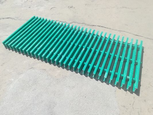 Cobertura de grelha de drenagem de piso de FRP com boa resistência e resistência à corrosão duradoura