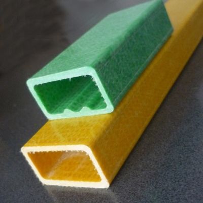 Perfil de tubo retangular de FRP GFRP personalizável para corte comprimento de serviço de 1m a 11,6m