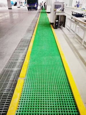 Roof Solar Fiberglass Walkway Grating com 40% 80% Área Aberta Antiderrapante