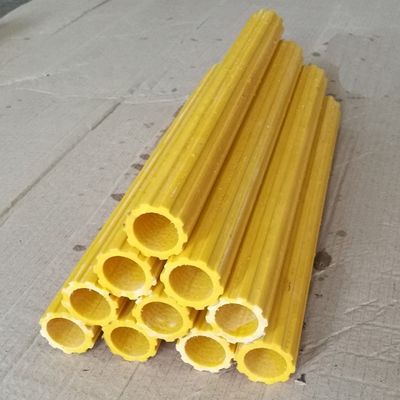 Escadas isoladas Tubos de FRP de 36 mm Forma de engrenagem com serviço de corte Design ondulado