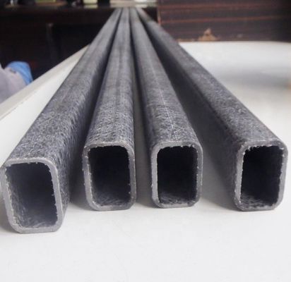 Tubo retangular de fibra de vidro de 30 mm Tubo de FRP leve para alça de hóquei no gelo e mais