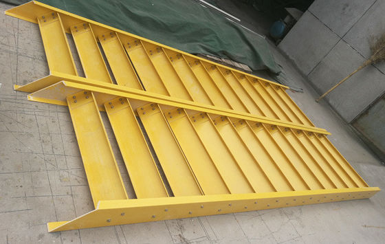 Escadas de isolamento de usinas de energia reforçadas com fibra de vidro escadas de pisos de plástico com trilho