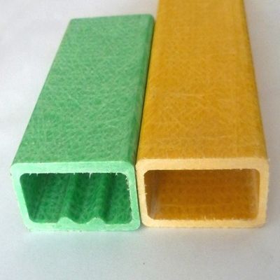 1m a 11,6m comprimento tubo quadrado composto de fibra de vidro pultrudo para escada isolada