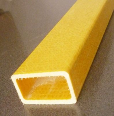 1m a 11,6m comprimento tubo quadrado composto de fibra de vidro pultrudo para escada isolada
