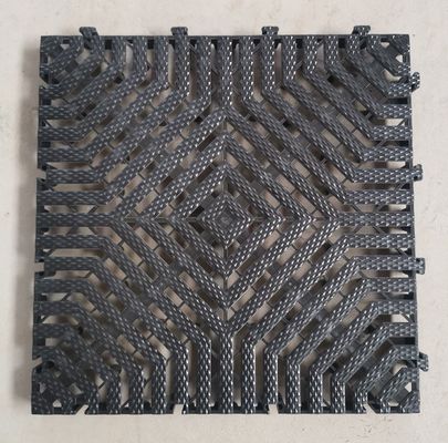 40x40x3.0cm Espessos tapetes de plástico de PP para revestimento de piso de garagem de lavagem de automóveis