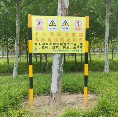 Estrada/Guia do local de construção Tabela de aviso de fibra de vidro lisa comprimento de 1m a 11,6m