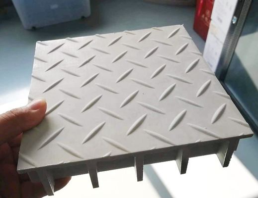 Resistência Grelhas moldadas de FRP para plataforma de calçada de pisos de fibra de vidro de plástico