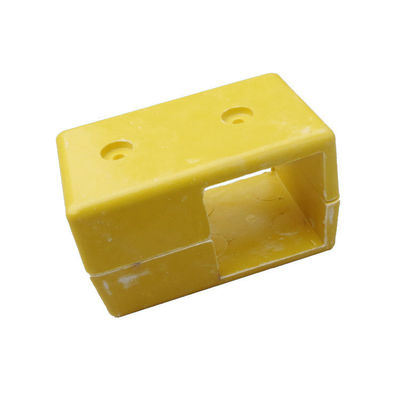 Cores personalizadas 50mm Fittings de tubos quadrados de fibra de vidro com tecnologia Pultruded