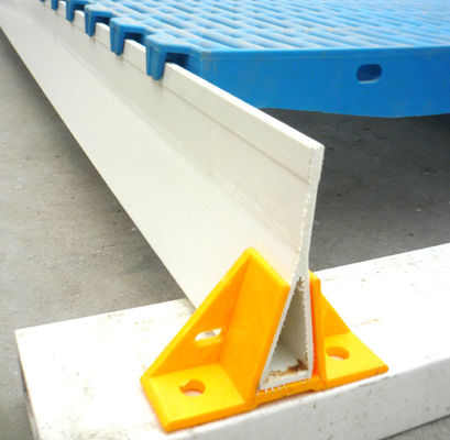 Serviço de corte suave 120 mm de altura Fibra de vidro triângulo viga de suporte para piso de aves de capoeira