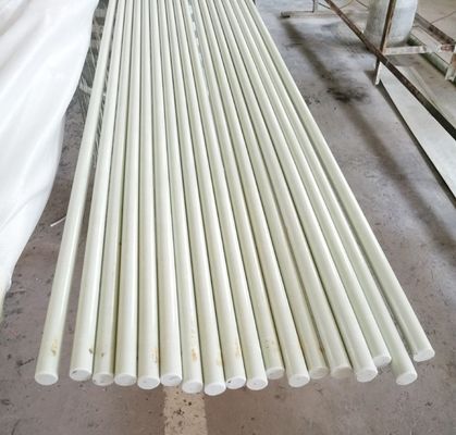 Serviço de corte de 16 mm de vara de fibra de vidro branca de alta resistência para estacas lisas e flexíveis