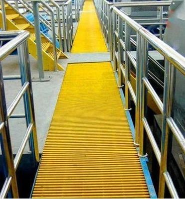 Cobertura de calçada de grade de fibra de vidro de alta resistência para resistência ao deslizamento e cores personalizadas