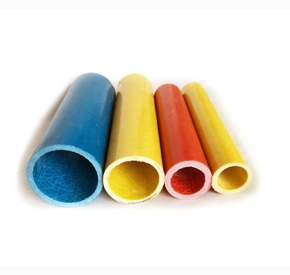 Tubo redondo liso de fibra de vidro FRP Tubo/pólos GFRP Profil para necessidades de corte personalizadas