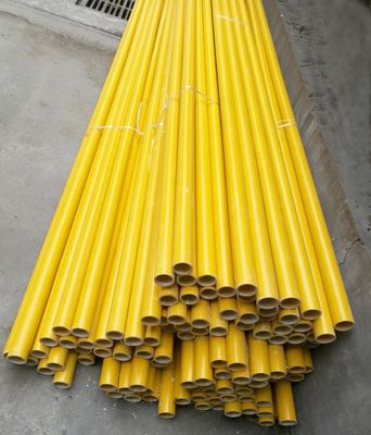Tubo redondo liso de fibra de vidro FRP Tubo/pólos GFRP Profil para necessidades de corte personalizadas