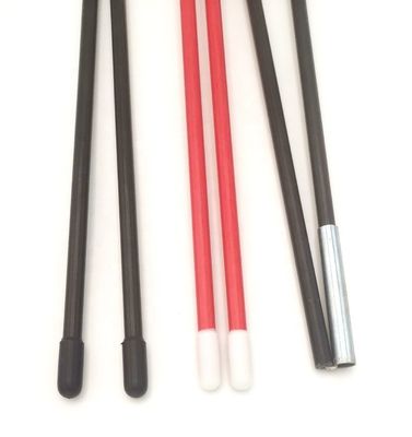 Cores personalizadas 7.9mm 9.5mm 11mm Fibra de vidro barraca postes GFRP FRP barraca plástica lisa