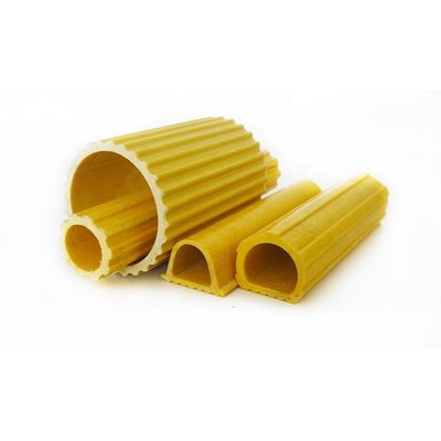 Tubos em forma de D de plástico reforçados com fibra de vidro para escadas seguras de comprimento personalizado
