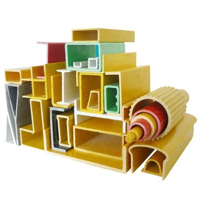 Perfis compostos de fibra de vidro de FRP para cores industriais personalizadas e design durável
