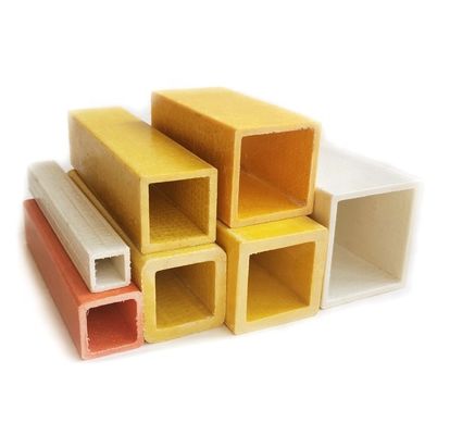 Técnica de corte 19mm 30mm 40mm 50mm Fibra de vidro Tubos quadrados Perfil de FRP Forma quadrada