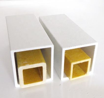 30 mm 38 mm 44 mm 50 mm Tubo quadrado de FRP GFRP pultrudo Estruturas resistentes e duradouras