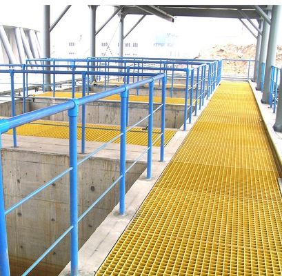 Ferraduras de FRP redondas/quadradas de fibra de vidro para escadas/pavimentos/passeios e durabilidade de FRP