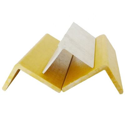Barras de ângulo de fibra de vidro de FRP pultrudo de alta resistência 20 mm-150 mm usando cores personalizadas