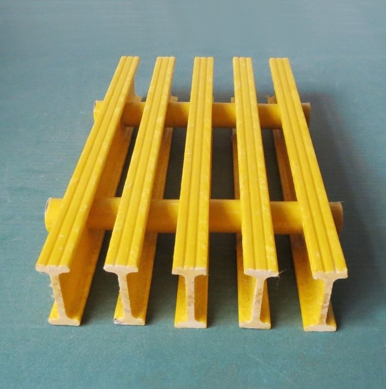 25mm 38mm 50mm 58mm FRP I Bar Grating para passarela Pultruded Técnica Anti-corrosião