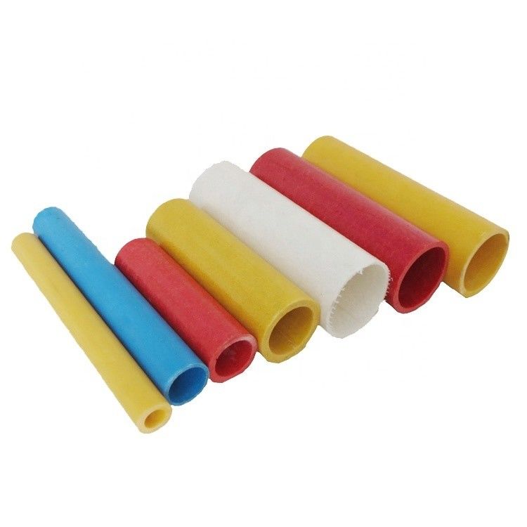 Cores personalizadas Tubos cavais redondos compostos pultrudados de fibra de vidro lisa para o mercado