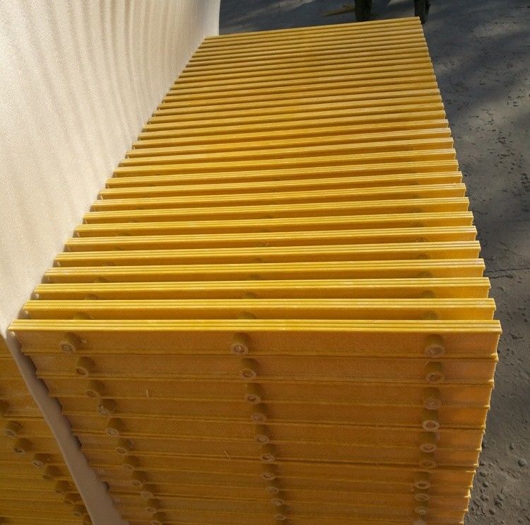 Grelhas de fibra de vidro de GRP para coberturas de deck/cercas/barrancos de trincheiras de navios de alta resistência em FRP