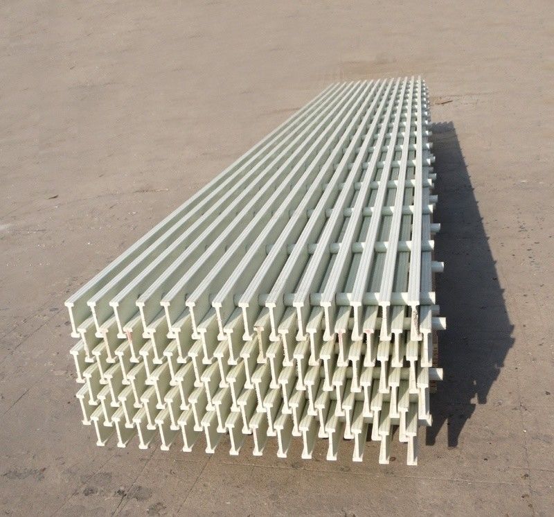Long Life Life Pultruded FRP Dock Grating Walkway com 40% de área aberta e corte