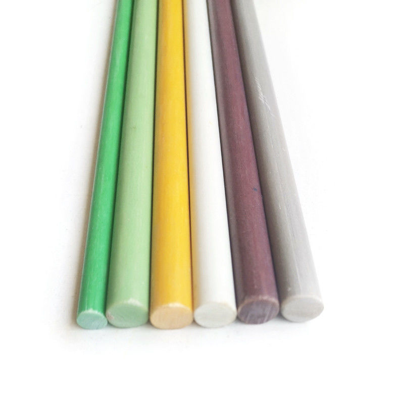 Serviço de corte de 16 mm de vara de fibra de vidro branca de alta resistência para estacas lisas e flexíveis